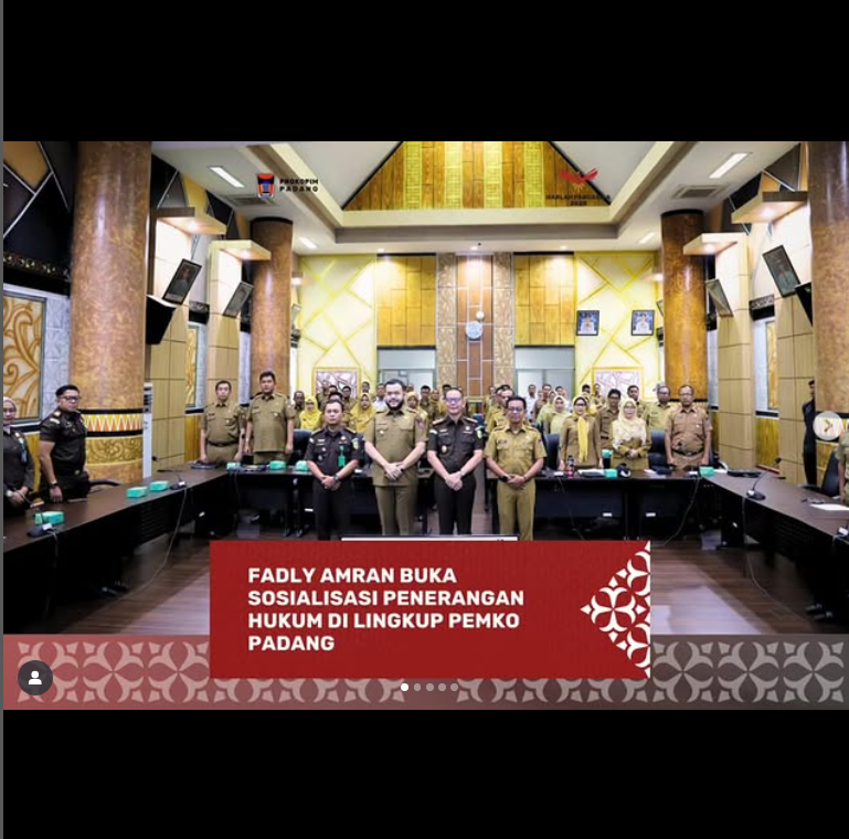 Postingan JDIH Kota Padang di Instagram